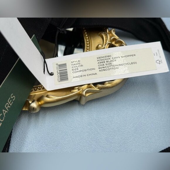 🆕 KARL LAGERFELD PARIS 🧿 NWT Black Ikonik 2.0 Tote Bag, Cartoon Karl Graphic - Picture 11 of 16